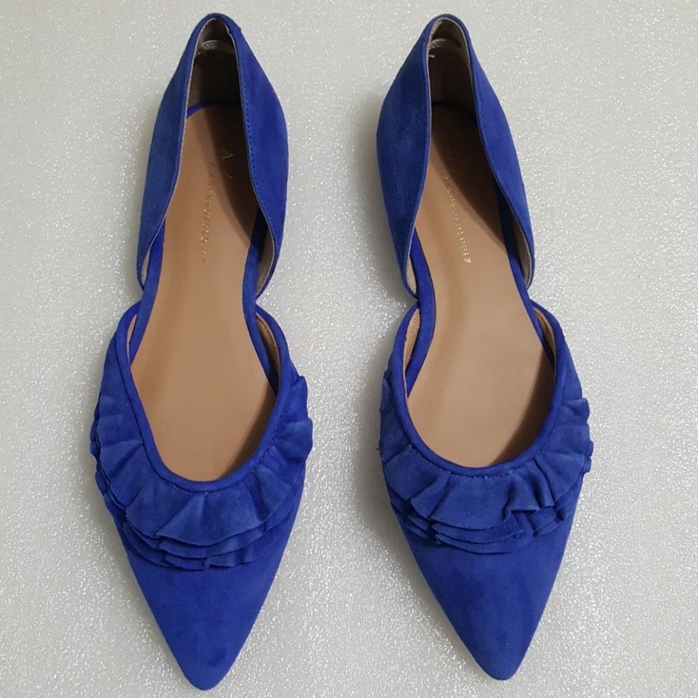 ANTHROPOLOGIE D'Orsay  ballet flats pointed toes